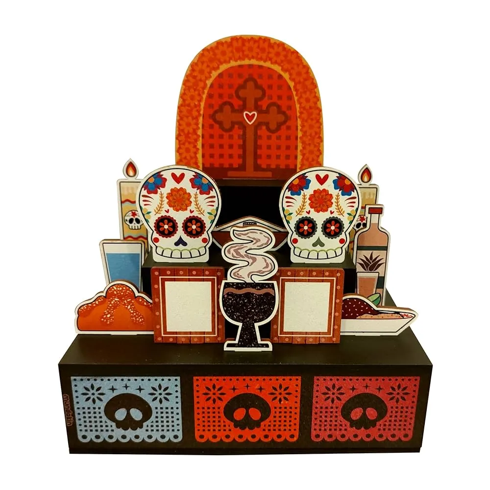Caja para armar Altar de Día de Muertos fabricado de madera. Regalo  artesanal innovador único. : Amazon.com.mx: Productos Handmade