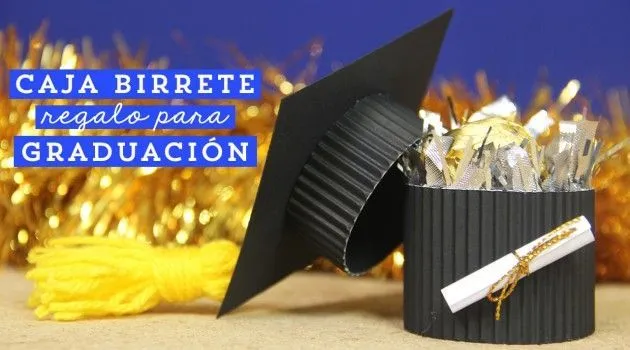 Caja Birrete: regalo y manualidad de graduación | 6to B Colegio ...