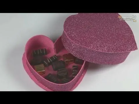 Caja de bombones en forma de corazón - YouTube