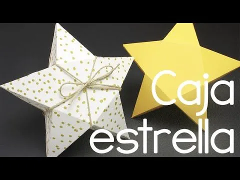 Caja de cartulina fácil con forma de estrella - YouTube