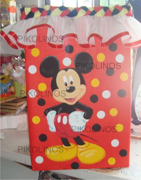 Caja para colocar regalos #mickey | Birthdays | Pinterest