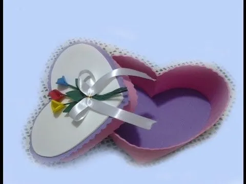 Caja Corazón en Goma Eva Para San Valentin - YouTube