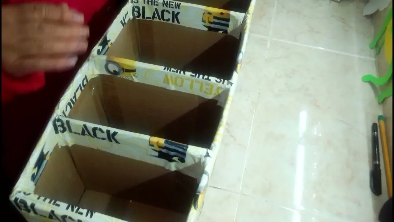 Caja Fichero de 5 Compartimentos. - YouTube Caja Fichero de 5 Compartimentos. - YouTube