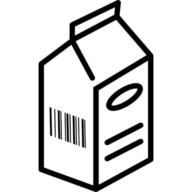 Caja de leche fresca | Descargar Iconos gratis