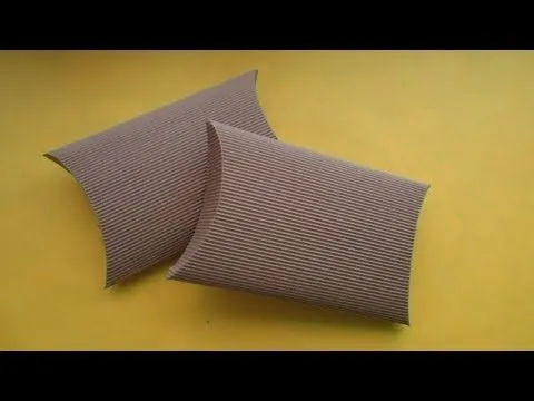 Caja ovalada de cartón corrugado - YouTube
