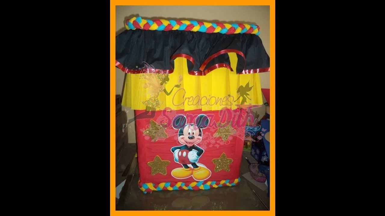 Caja para regalos Mickey - how to make DIY - YouTube
