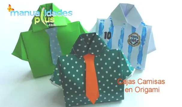 Cajas Camisas en Origami Dia del Padre
