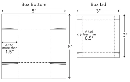 Como hacer una caja cuadrada con tapa de carton - Imagui