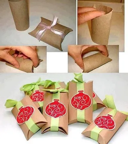 Cajas hechas con cartón de papel de water. | Rollos papel water ...