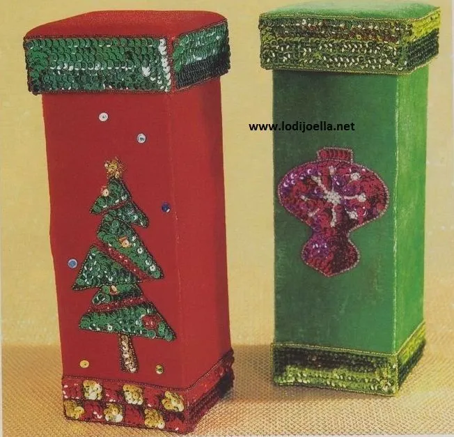 Cajas navideñas Manualidades ~ lodijoella