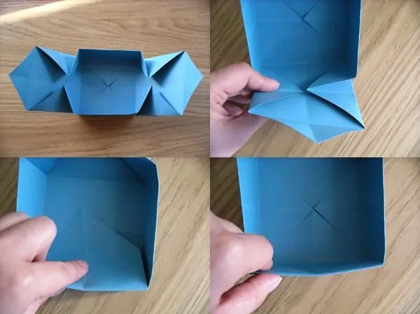 Como hacer cajitas de papel de origami - Imagui Como hacer cajitas de papel de origami - Imagui