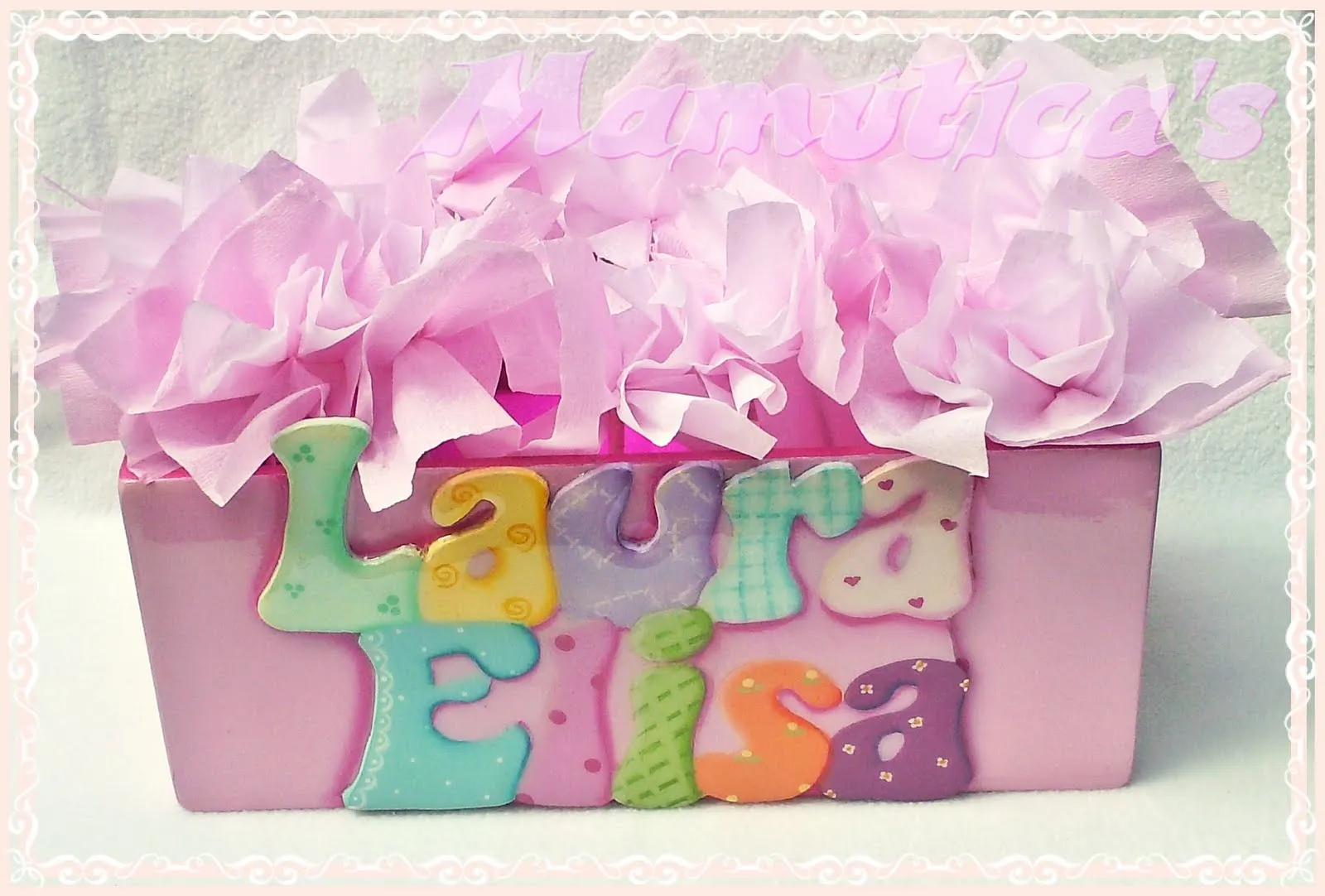 Caja de mdf decorada para Baby Shower, con letrero pintado sobre mdf ... Caja de mdf decorada para Baby Shower, con letrero pintado sobre mdf ...