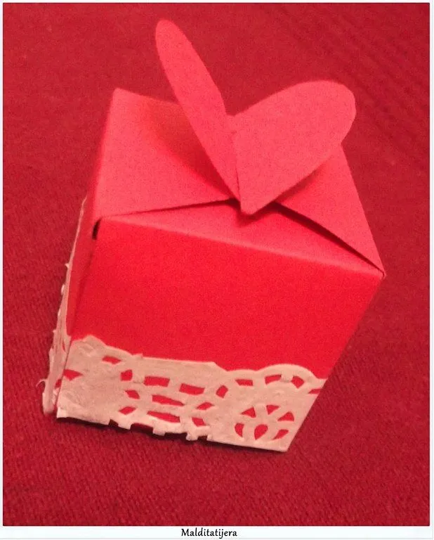 como hacer cajita bombones carton (3) | Aprender manualidades es ...