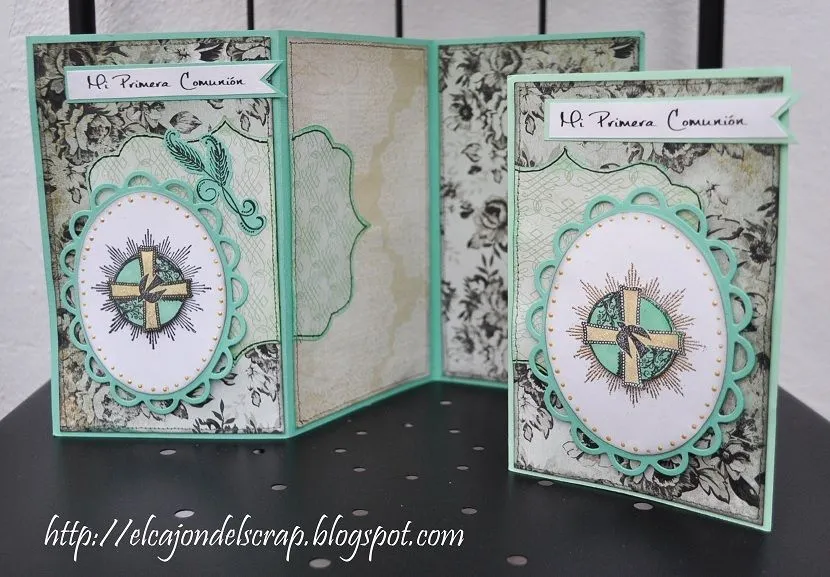 El cajón del scrap: Tarjetas de Comunión hechas a mano El cajón del scrap: Tarjetas de Comunión hechas a mano