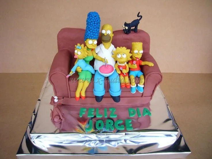 Cake familia Simpson | TORTAS TEMATICAS | Pinterest