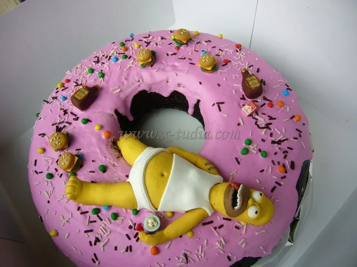 Tortas on Pinterest | Volleyball Cakes, Simpsons Cake and Michael ...