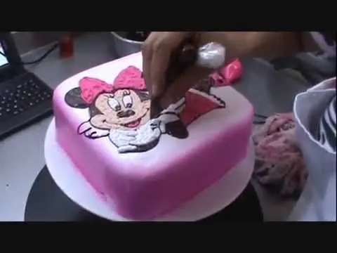 Cake minnie mouse., pastel de minnie mouse, muy linda! - YouTube