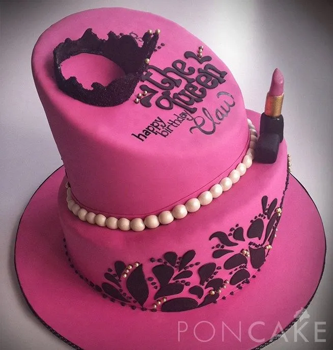 Fashionista Cake - Black & Pink Cake - Torta Fashionista - Torta ...