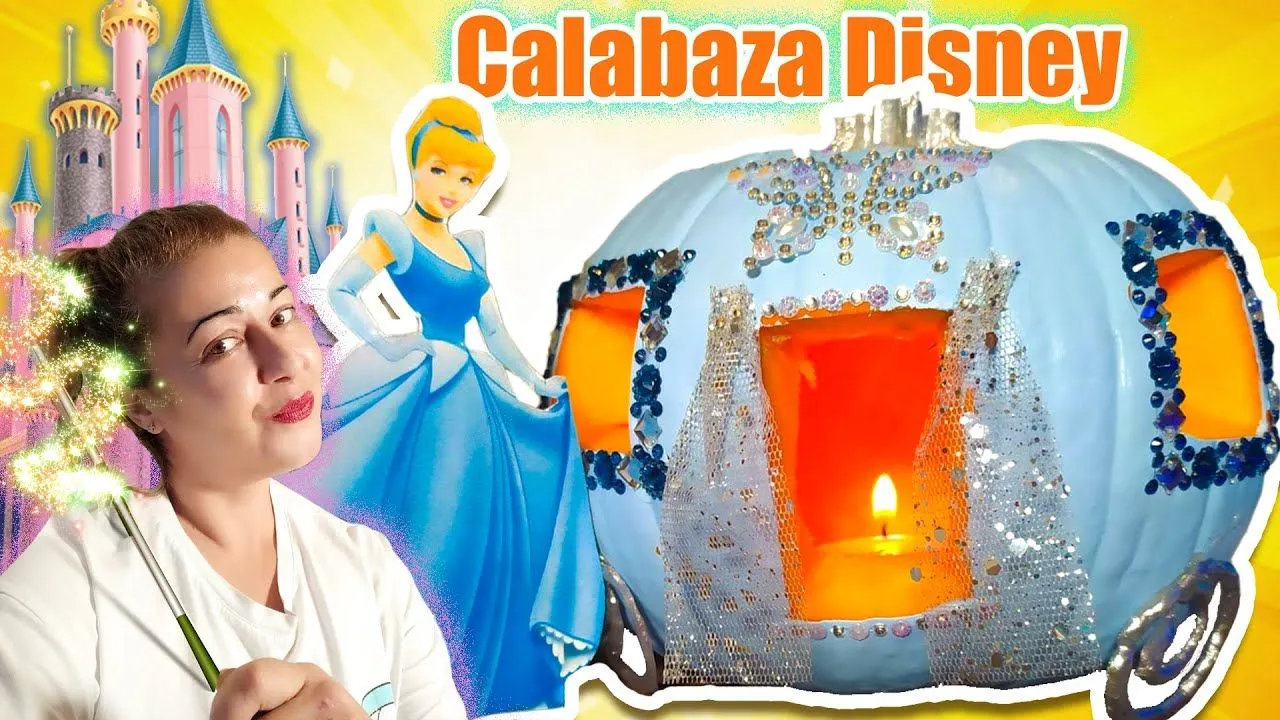 CALABAZA carroza de CENICIENTA | Calabaza DISNEY para HALLOWEEN ! - YouTube