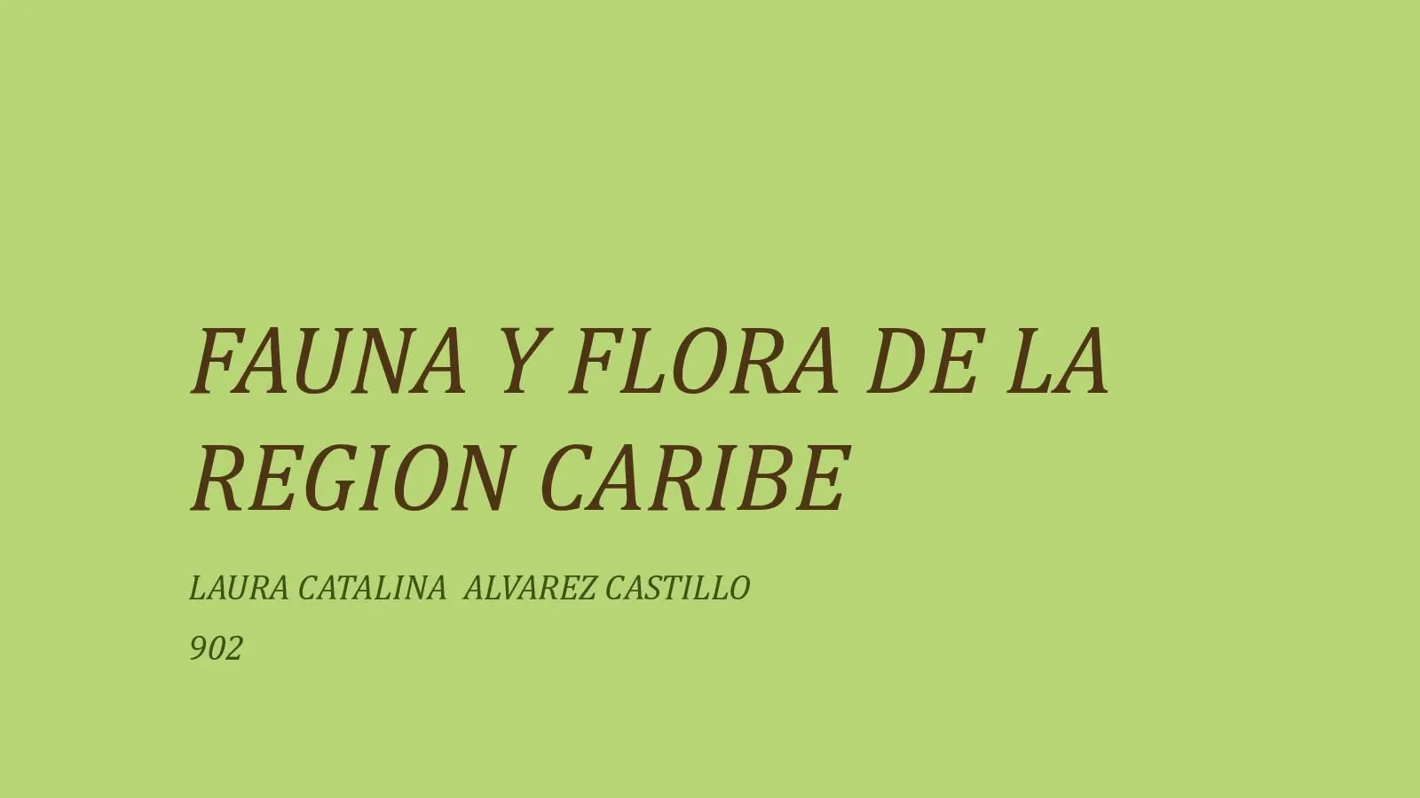 Calaméo - Fauna Y Flora De La Region Caribe