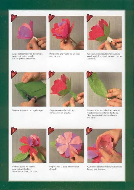 Como hacer flores de goma eva paso a paso en español - Imagui