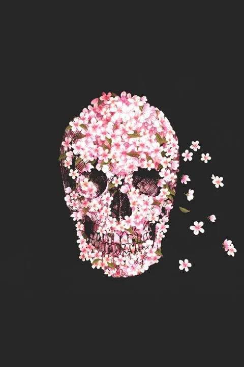 calavera con flores | Calaveras | Pinterest