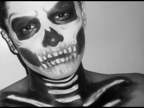 Calavera - Maquillaje para Halloween / Skull Makeup - YouTube