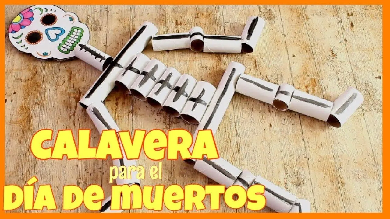 CALAVERA CON ROLLOS DE PAPEL || DIA DE MUERTOS|| DIY - YouTube