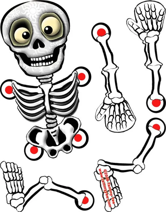 Esqueletos de Halloween para armar - Imagui