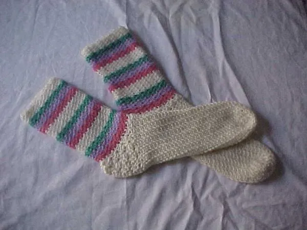Como hacer calcetines de crochet - Imagui