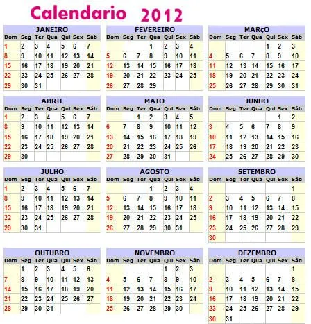 Calendario 2012 Mexico Festivos