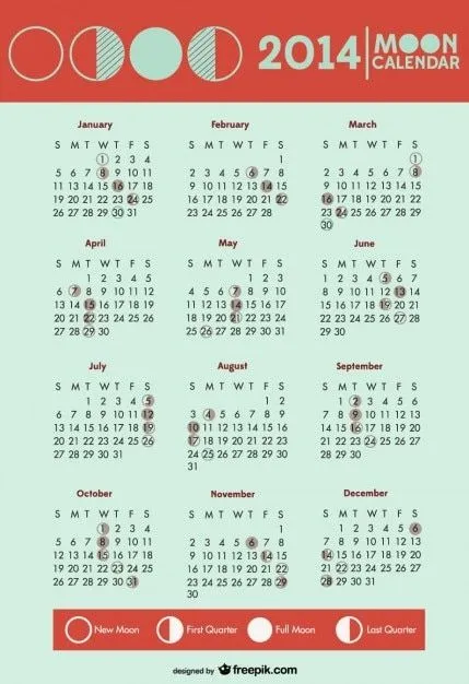 calendario 2014 de fases de la luna en símbolos | Descargar ...