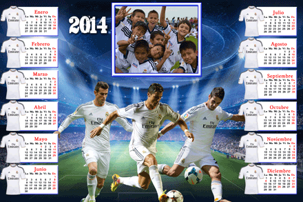 Calendario 2014 Real Madrid - Fondos para Fotos y Foto Montajes en ...