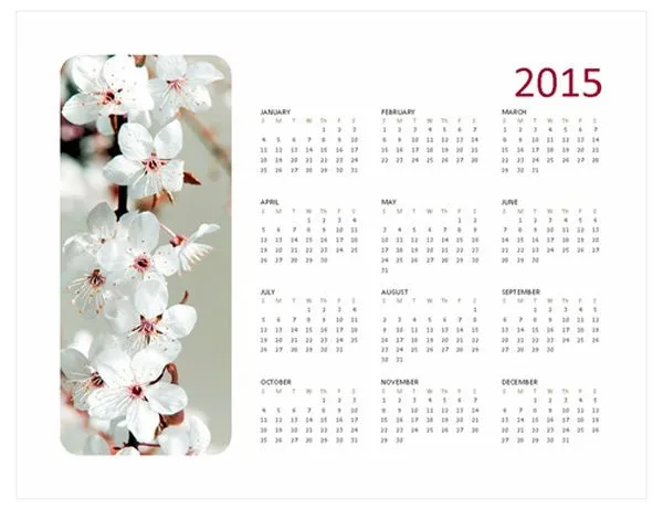 Calendario 2015 para imprimir, descarga más de 100 plantillas ...