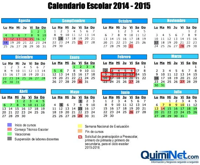 37 días sin clases en el próximo ciclo escolar | QuimiNet.com