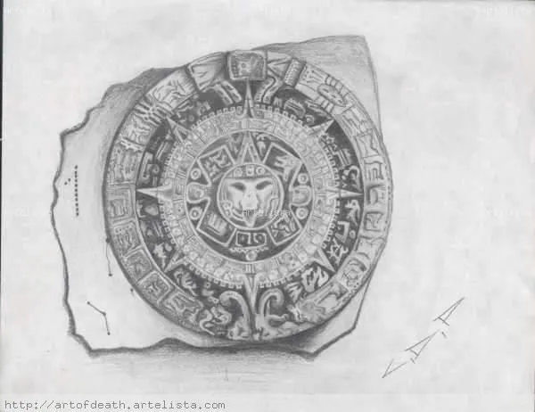 CALENDARIO AZTECA CESAR DIAZ PADILLA- Artelista. CALENDARIO AZTECA CESAR DIAZ PADILLA- Artelista.