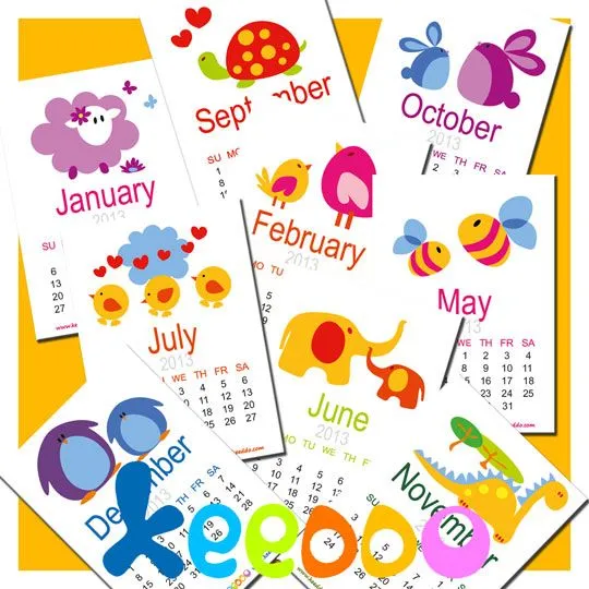 Calendario Keeddo 2013 | Decoideas.Net