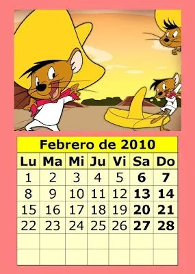 Calendario de dibujos animados de 2010 (1ª parte) : Calendarios ...