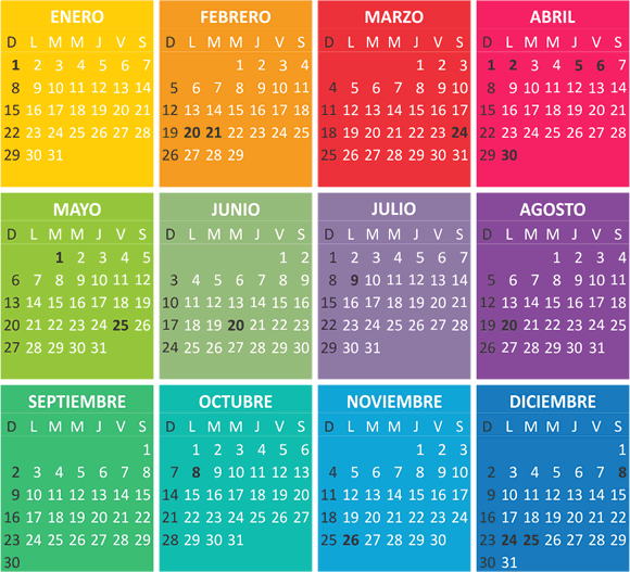 Calendario de Feriados Nacionales de Argentina 2011 - VIAJES ...