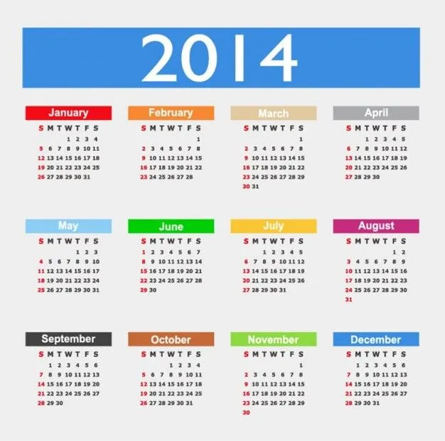 Calendario Laboral 2014 » AEVCD
