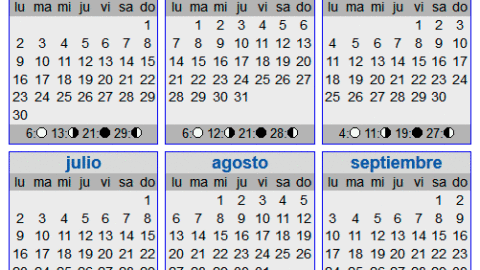 Calendario lunar y embarazo | elembarazo.net