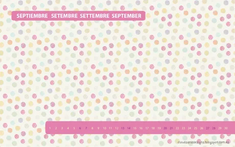 Calendario Septiembre - Paperblog