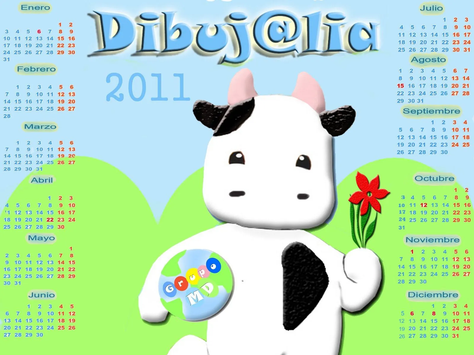 Calendarios para imprimir para niños - Imagui Calendarios para imprimir para niños - Imagui