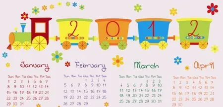 5 calendarios vectoriales del 2012 para crear diseños - Mil Recursos