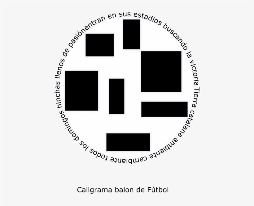 Caligrama Balon De Futbol - Caligrama De Un Balon De Futbol Transparent PNG  - 469x587 - Free Download on NicePNG