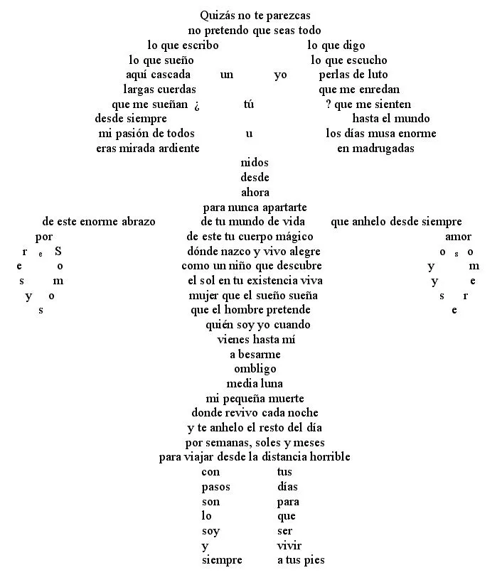 Caligramas: poemas con formas - Taringa!