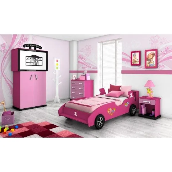 cama coche de niñas,dormitorio infantil para niñas www.xikara.net ...