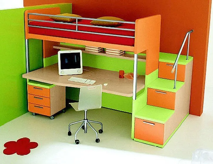 cama-alta-infantil-con-escritorio-144675[2] | Flickr - Photo Sharing!