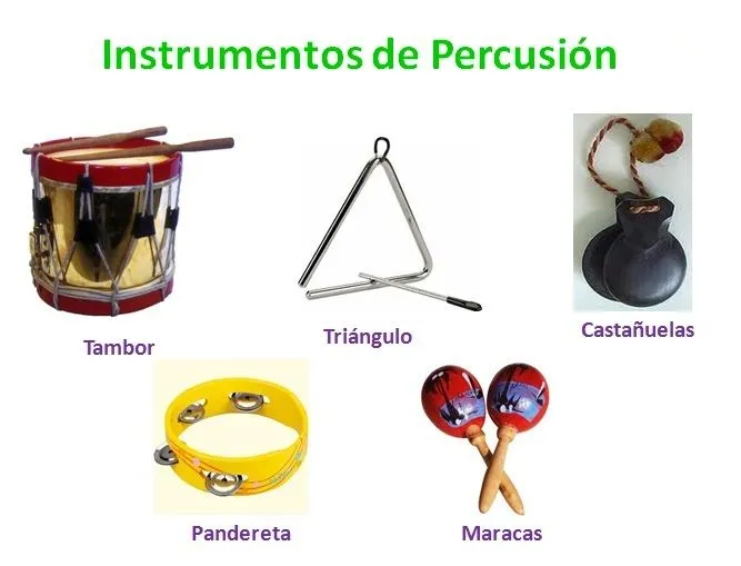 Instrumentos musicales con sus nombres en español - Imagui