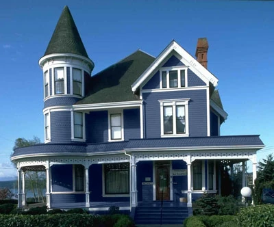 Cambiar el color de la fachada de casa. AKVIS Coloriage Tutorial.